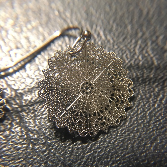 Mandala Drop Earrings - Picture 2 of 2